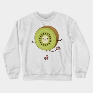 Roller Skating Kiwi Crewneck Sweatshirt